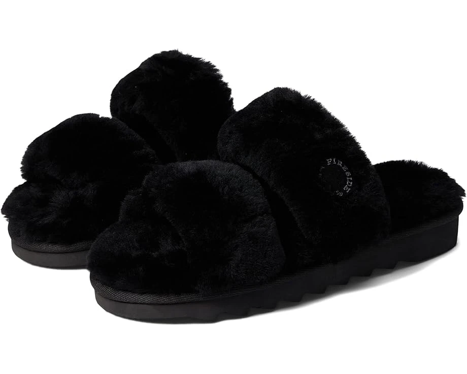 FIRESIDE By Dearfoams Benalla Shearling Double Band Slide 1 FIRESIDE By Dearfoams Benalla Shearling Double Band Slide
