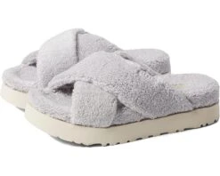 UGG Fuzz Sugar Terry Cross Slide