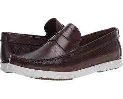 Driver Club USA Men's Made In Brazil Luxury Leather Penny Detail Boat Shoe